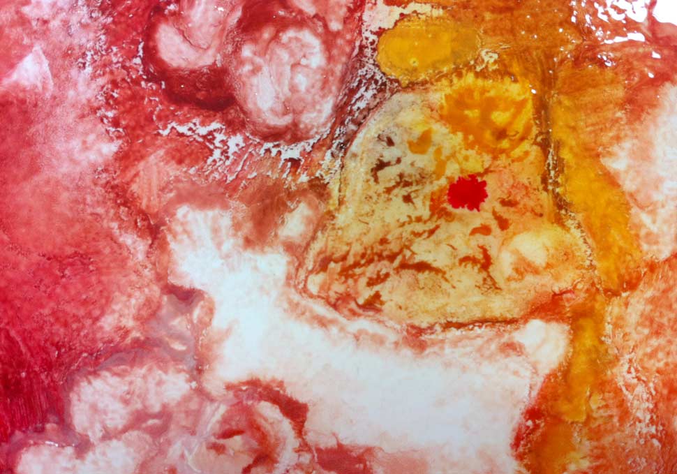 Art, detail of abstract oil painting by Maya Walker