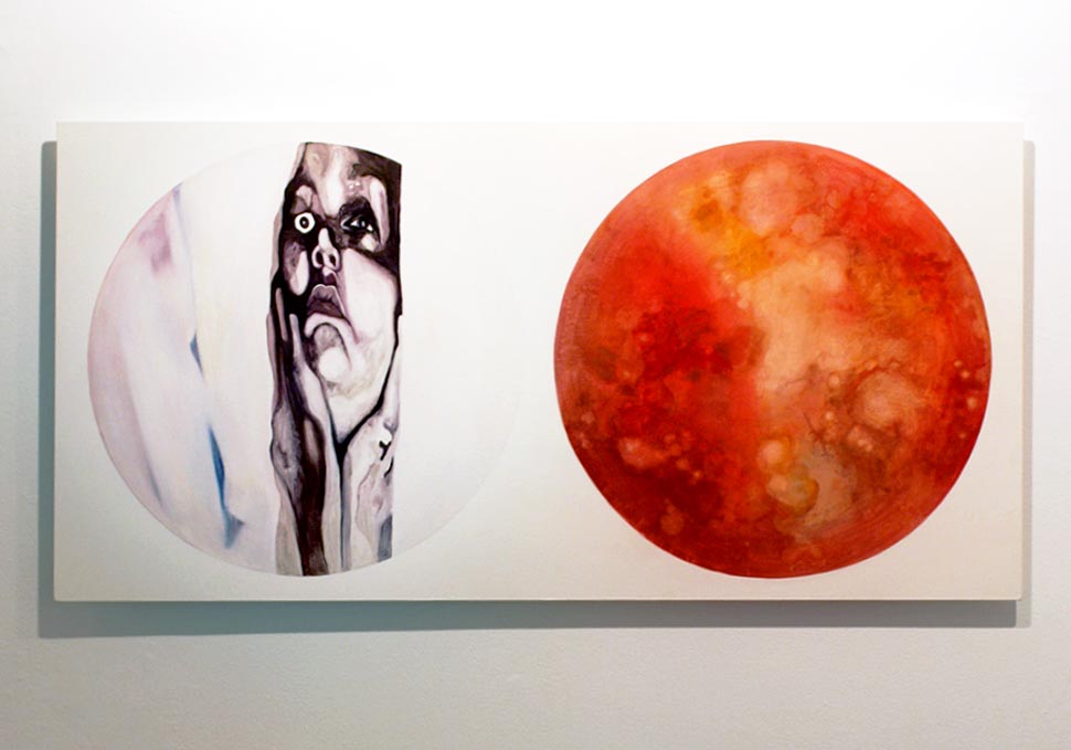 Art, abstract oil painting by Maya Walker