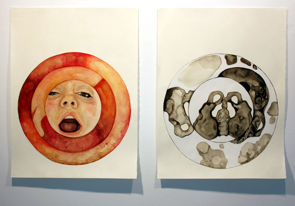 Art, abstract watercolour painting by Maya Walker
