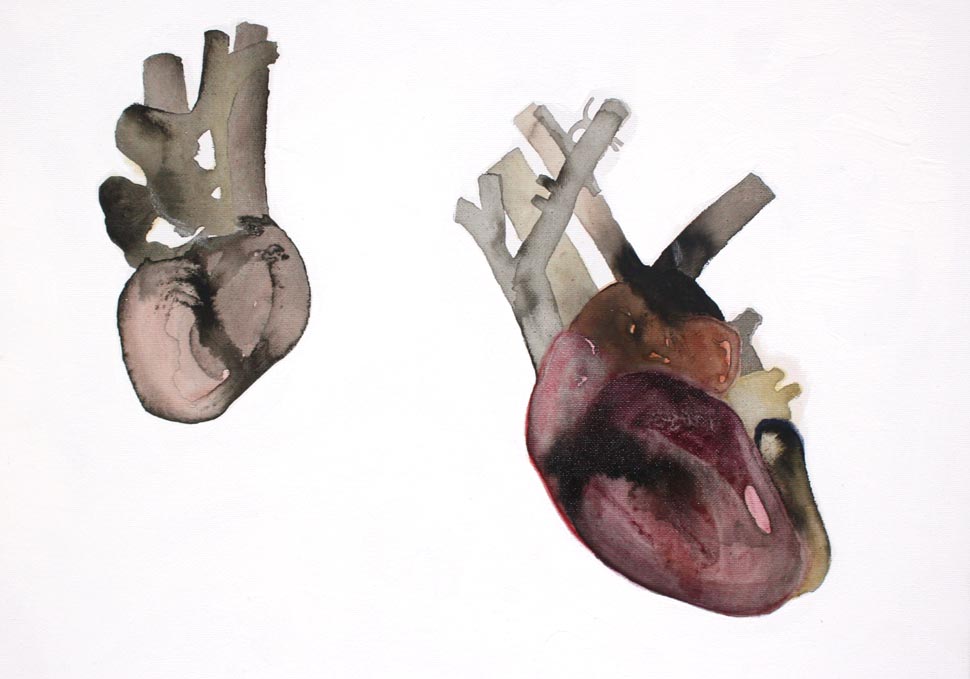 Art, abstract ink painting by Maya Walker