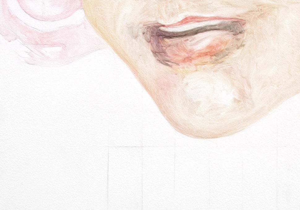 Art, abstract figurative oil painting by Maya Walker