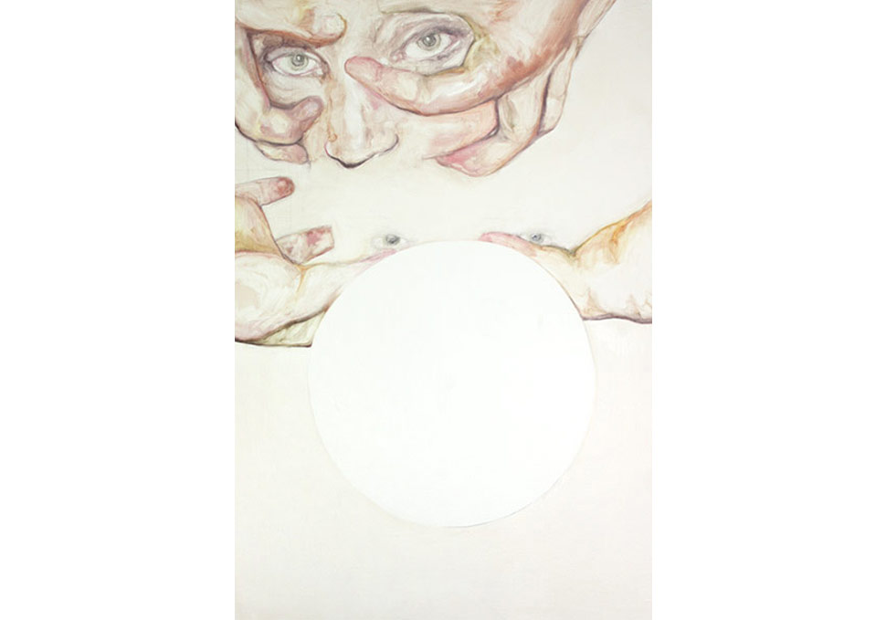 Art, abstract figurative oil painting by Maya Walker