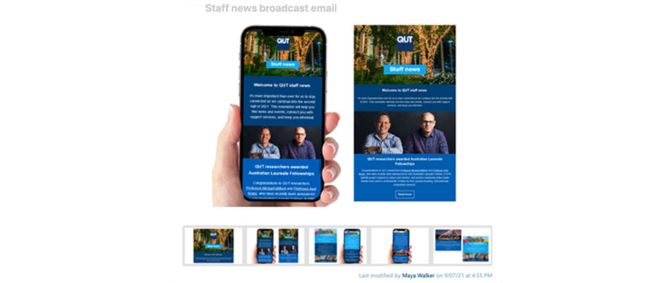 Communication, university staff EDM