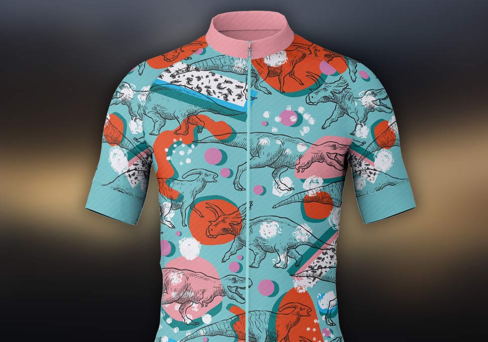 Graphic design, custom cycling kit by Maya Walker