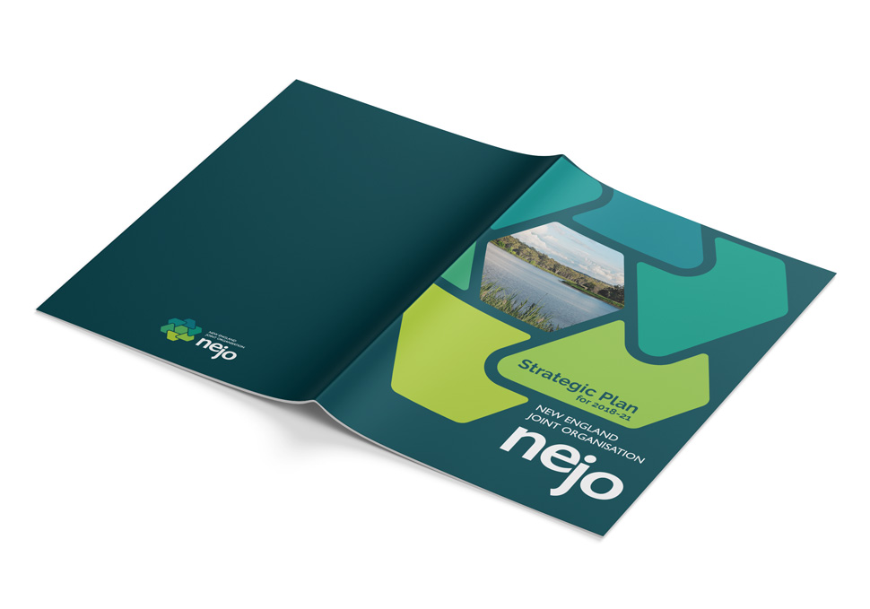 Graphic design, New England Joint Organisation Strategic Plan 2018-21 by Maya Walker