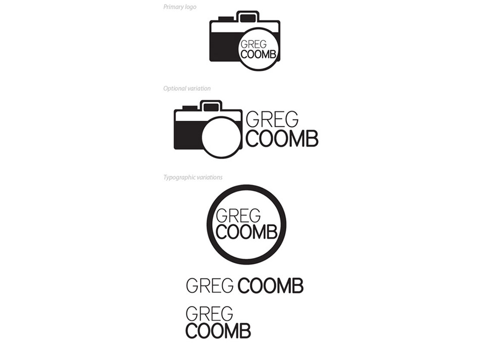 Graphic design, alternates of photography logo by Maya Walker