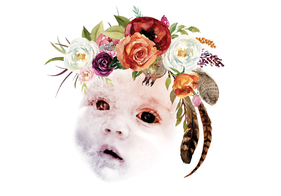 Graphic design, Custom portrait by Maya Walker