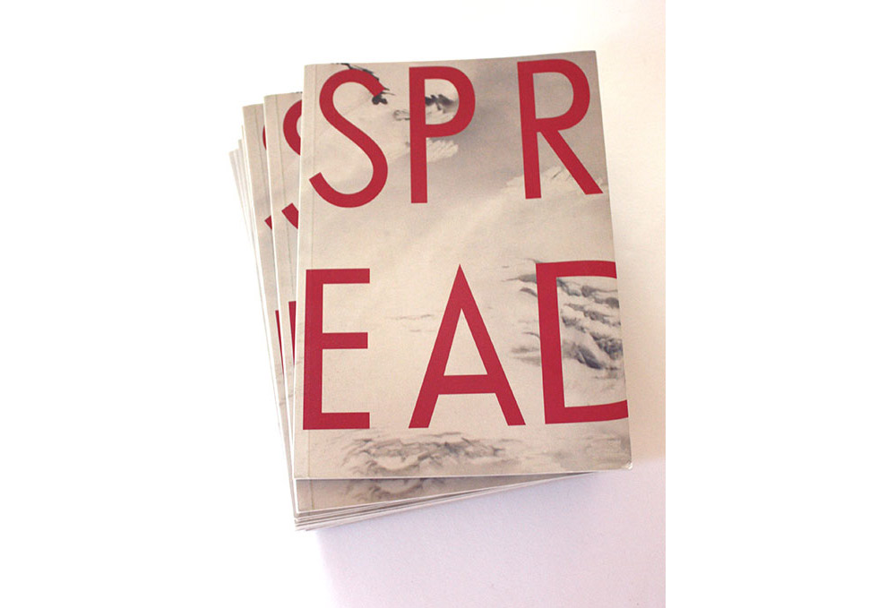 Graphic design, A5 QCA Graduate Exhibition 2012 catalogue front cover by Maya Walker