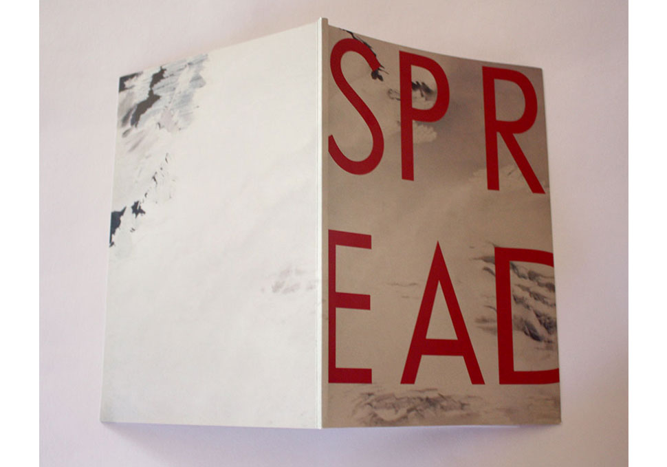 Graphic design, A5 QCA Graduate Exhibition 2012 catalogue cover by Maya Walker