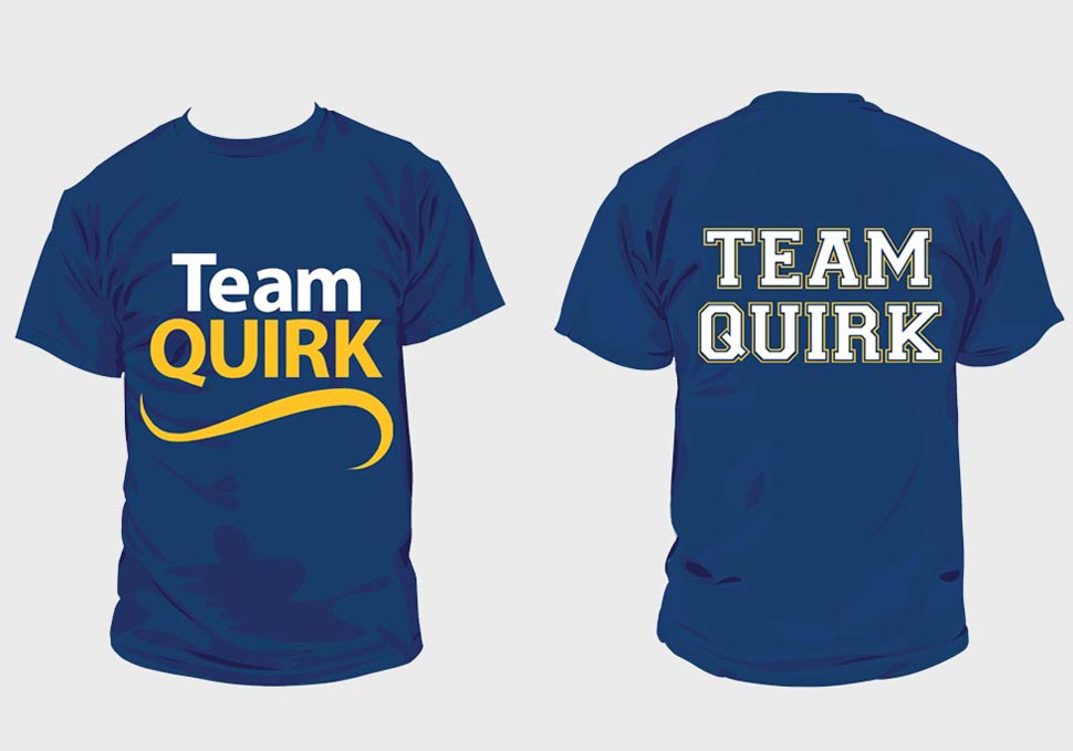 Graphic design, Lord Mayor Graham Quirk tshirts by Maya Walker