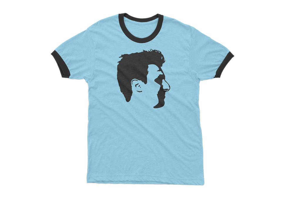 Graphic design, Custom portrait on t-shirt by Maya Walker